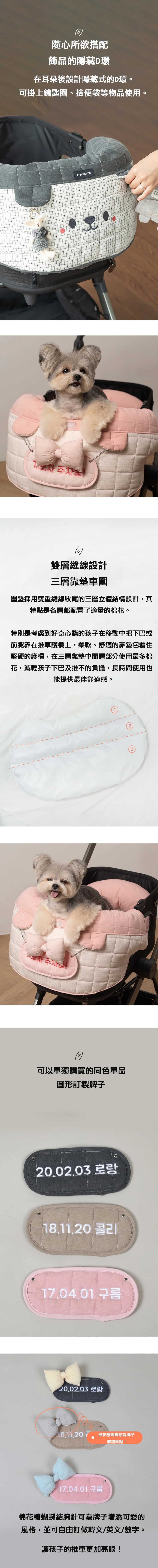 Ritogato Honey Bunny Pet Stroller Mat 寵物推車車圍墊c
