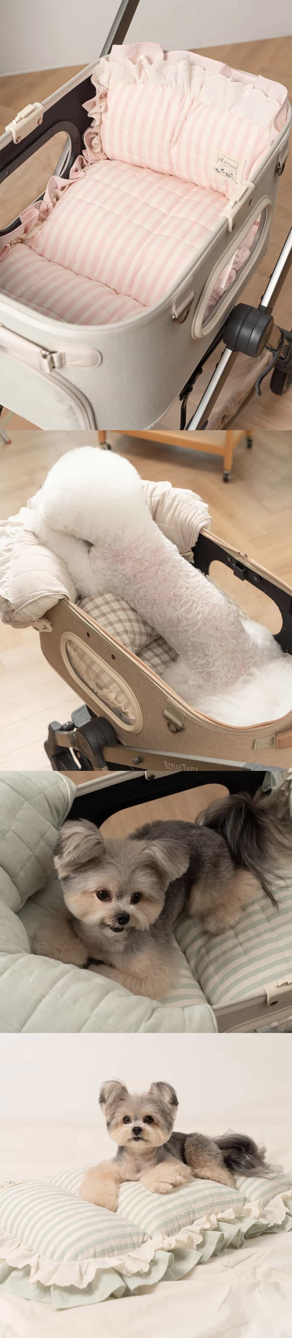 Ritogato PawPaw Frill Pet Stroller Seat Cushion 寵物推車坐墊d